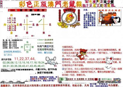 彩色正版澳门老鼠报