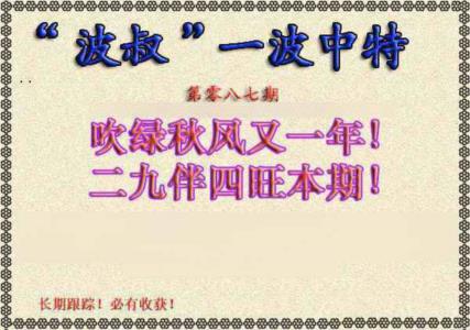波叔一波中特