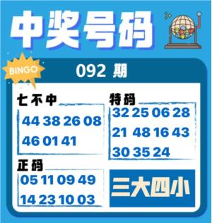 中奖号码