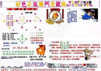 彩色正版澳门老鼠报