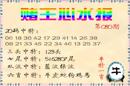 赌王心水报
