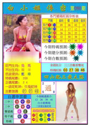 白小姐传密