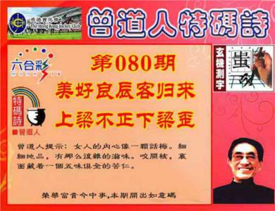 曾道人特码诗
