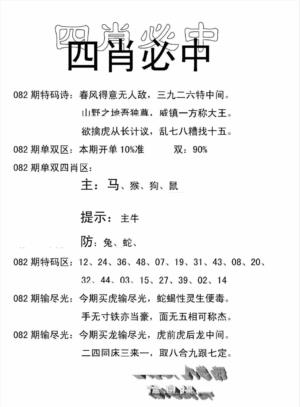 四肖中特(新)