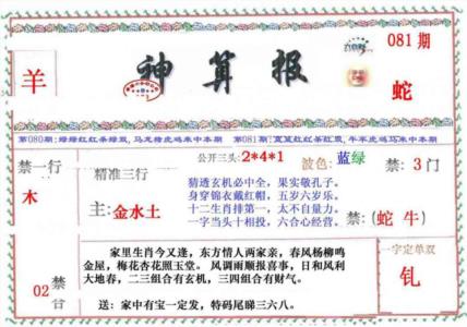 神算报
