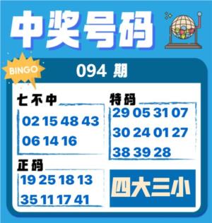 中奖号码