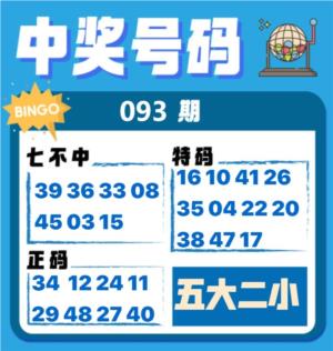 中奖号码