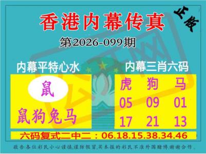 香港内幕传真三肖报